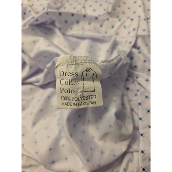 Collars & Co 3XL Dress Collar Polo Shirt White Pebble Shark Tank Golf NWOT - Picture 6 of 8